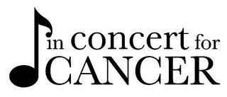 IN CONCERT FOR CANCER logo