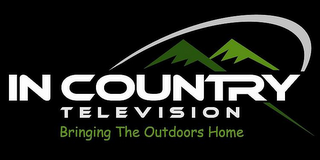 IN COUNTRY TELEVISION BRINGING THE OUTDOORS HOME logo