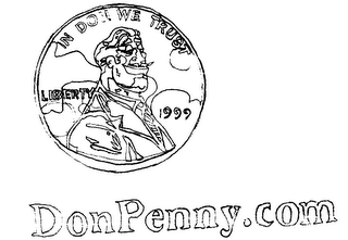 IN DON WE TRUST LIBERTY 1999 DONPENNY.COM logo