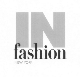 IN FASHION NEW YORK logo