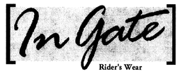 IN GATE RIDER'S WEAR logo