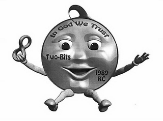 IN GOD WE TRUST TWO-BITS 1989 KC logo