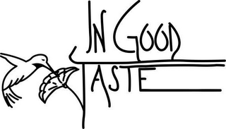 IN GOOD TASTE logo