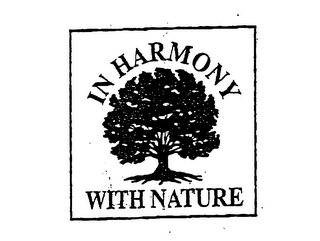 IN HARMONY WITH NATURE logo