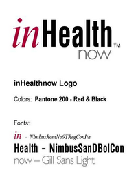 IN HEALTH NOW logo