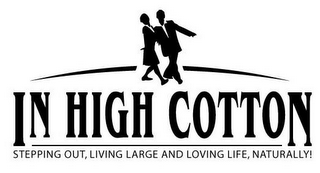 IN HIGH COTTON STEPPING OUT, LIVING LARGE AND LOVING LIFE, NATURALLY! logo