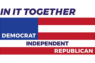 IN IT TOGETHER DEMOCRAT INDEPENDENT REPUBLICAN logo