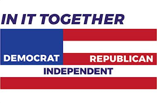 IN IT TOGETHER DEMOCRAT INDEPENDENT REPUBLICAN logo