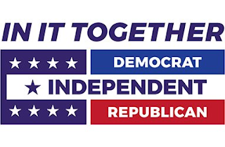 IN IT TOGETHER DEMOCRAT INDEPENDENT REPUBLICAN logo