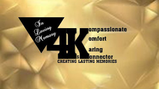 IN LOVING MEMORY 4K S KOMPASSIONATE KOMFORT KARING KONNECTOR CREATING LASTING MEMORIES logo