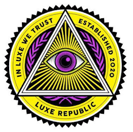 IN LUXE WE TRUST ESTABLISHED 2020 LUXE REPUBLIC logo