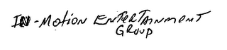 IN MOTION ENTERTAINMENT GROUP & DESIGN logo