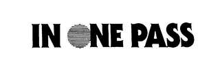 IN ONE PASS logo
