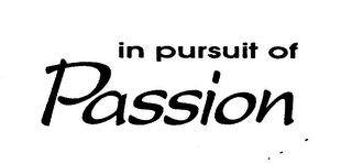 IN PURSUIT OF PASSION logo