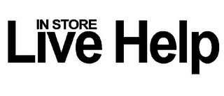 IN STORE LIVE HELP logo