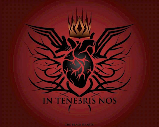 IN TENEBRIS NOS THE BLACK HEARTS logo