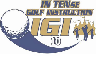 IN TENSE GOLF INSTRUCTION IGI 10 logo