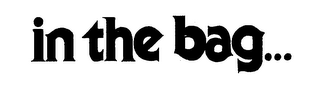 IN THE BAG... logo