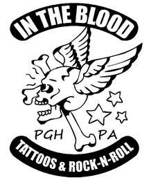 IN THE BLOOD TATTOOS & ROCK-N-ROLL PGH PA logo