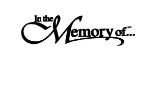 IN THE MEMORY OF.. logo