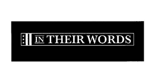 IN THEIR WORDS logo