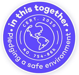 IN THIS TOGETHER. PLEDGING A SAFE ENVIRONMENT CERT. 2020  NO. 754-86K logo