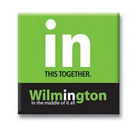 IN THIS TOGETHER. WILMINGTON IN THE MIDDLE OF IT ALL logo