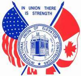 IN UNION THERE IS STRENGTH INTERNATIONAL UNION OF ELEVATOR CONSTRUCTORS ORGANIZED JULY 18, 1901 logo