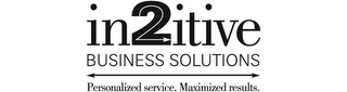 IN2ITIVE BUSINESS SOLUTIONS PERSONALIZED SERVICE. MAXIMIZED RESULTS. logo