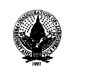 INAUGURATION OF PRESIDENT AND VICE PRESIDENT 1997 CLINTON GORE logo