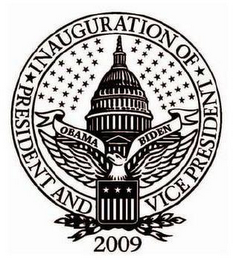 INAUGURATION OF PRESIDENT AND VICE PRESIDENT 2009 OBAMA BIDEN logo