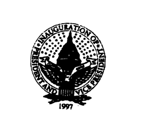INAUGURATION OF PRESIDENT AND VICE PRESIDENT CLINTON GORE 1997 logo