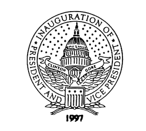 INAUGURATION OF PRESIDENT AND VICE PRESIDENT CLINTON GORE 1997 logo