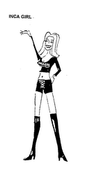 INCA GIRL PLUS THE GIRL DESIGN (AS SHOWN) INCA GIRL logo
