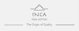 INCA PIMA COTTON THE ORIGIN OF QUALITY logo