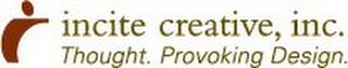 INCITE CREATIVE, INC. THOUGHT. PROVOKING DESIGN. logo