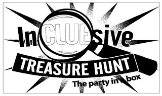 INCLUESIVE TREASURE HUNT THE PARTY IN A BOX logo