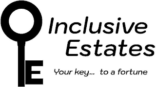 INCLUSIVE ESTATES E YOUR KEY... TO A FORTUNE logo