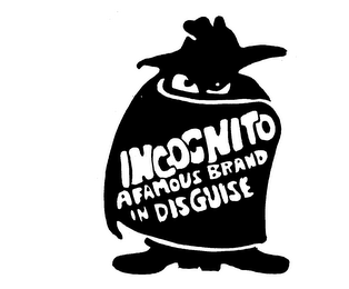 INCOGNITO A FAMOUS BRAND IN DISGUISE logo