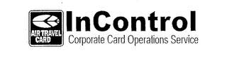 INCONTROL CORPORATE CARD OPERATIONS SERVICE AIR TRAVEL CARD logo