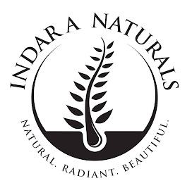 INDARA NATURALS NATURAL. RADIANT. BEAUTIFUL. logo