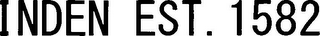 INDEN EST. 1582 logo