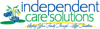 INDEPENDENT CARE SOLUTIONS LEADING YOUR FAMILY THROUGH...LIFE'S TRANSITIONS logo