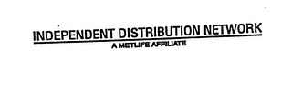 INDEPENDENT DISTRIBUTION NETWORK A METLIFE AFFILIATE logo