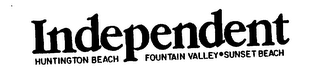 INDEPENDENT HUNTINGTON BEACH FOUNTAIN VALLEY SUNSET BEACH logo