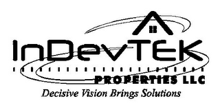 INDEVTEK PROPERTIES LLC DECISIVE VISION BRINGS SOLUTIONS logo