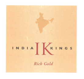 INDIA IK KINGS RICH GOLD logo