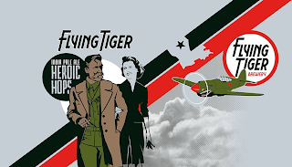INDIA PALE ALE HEROIC HOPS IPA FLYING TIGER BREWERY logo