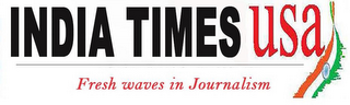 INDIA TIMES USA FRESH WAVES IN JOURNALISM logo