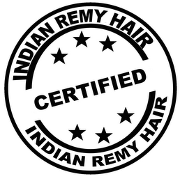 INDIAN REMY HAIR CERTIFIED INDIAN REMY HAIR logo